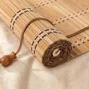 Glimer Bamboo Blinds, Custom Bamboo Shades for Interior Windows, 36"W x 72"H
