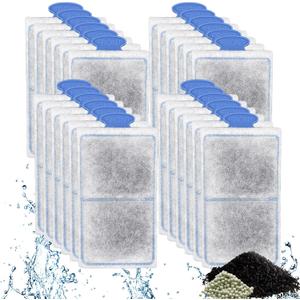 driamor 24 Pack PF-S Filter Cartridges Compatible with PF10 Power Filters, Small Fish Tank Filters Cartridge Replacement with Zeolite