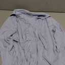 PRETTYGARDEN Womens Button Down Shirts V Neck Collared Ruched Slim Fit Long Sleeve Shirt Casual Spring Fashion Ladies Tops (Small, Light Blue)