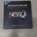 Nessus 200 PCS Original Aluminum Foil Seals Lids from Vertuo Reusable Pods Kit, [ALSeal EZ FIT] for Nespresso Refillable Pods, Compatible with Nespresso Vertuoline Machine(Foil Seals Only) (Sliver)