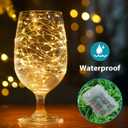 4 Pack Fairy Lights Battery Operated with Remote, Total 480LED 156Ft Battery Powered String Lights with Timer, 8 Modes Waterproof Twinkle Christmas Lights for Bedroom Party Indoor Mason, Warm White