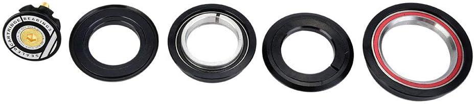 VGEBY Tapered Headset, 4456ST Stem Headset Spacers Tapered Straight Tube Fork Headset 44mm 56mm AL6061 Fork Headset Tapered Tube Fork Zs44/Zs56