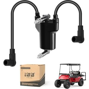 10L0L Dual Ignition Coil for EZGO TXT, Medalist, Marathon 4 Cycle Gas Golf Cart 1991-2002, Replace OEM 26652-G01 EPIGC103