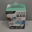 WTREE 20 Pack Vacuum Storage Bags, Space Saver Bags, Vacuum Sealed Bags for Comforters, Blankets, Clothes Storage, Hand Pump Included (4 Jumbo/ 4 Large/ 4 Medium/ 8 Small)