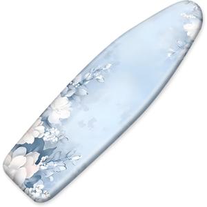 Ironing Board Cover for Crafting, Flat Decoration with Elastic Edge Standard Size, Perfect for Home Laundry Room, Ideal Gift for Craft Enthusiasts (Light Blue, 15" x 54")