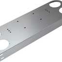 Stainless Steel Real Light Panel with 4 inch Light Round Cutouts