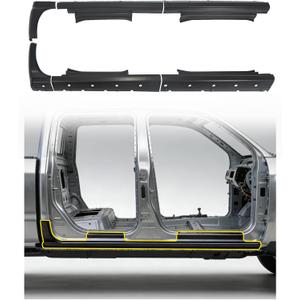 Mountainpeak 6pcs Rocker Panel & Cab Corner Patch Fit for 2014-2018 Chevy Silverado & GMC Sierra Crew Cab 4 Door Rust Repair Body Panel Covers