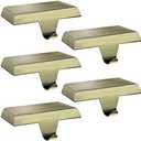 Palonu 3 Pcs Christmas Bronze Stocking Holders, Heavy Duty Mantle Hangers with Non-Slip Pad, Weighted Stocking Hooks Christmas Ornaments for Xmas Holiday Fireplace Shelf Window Decoration