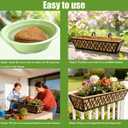 2 Pack 30 Inch Trough Coconut Liners for Window Box Planter Natural Coco Fiber Replacement Liner for Outdoor Plants Flowers Outside Coir Planters Porch Balcony Garden Decor