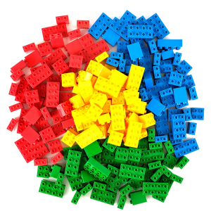 Big Blocks Set, Large Building Blocks for Ages 3 and Up, 100% Compatible with All Major Brands, Classic Colors, 204 Pieces