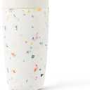 W&P Porter Insulated Tumbler 20 oz | No Metallic Aftertaste Ceramic Coated for Water, Coffee, & Tea | Wide Mouth Vacuum Insulated | Dishwasher Safe, Cream Terrazzo