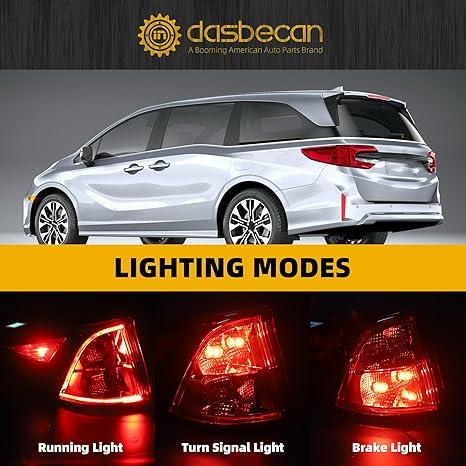 Dasbecan Outer Tail Light Compatible with Honda Odyssey 2018-2024 | for LED Rear Light Tail Lamp Left Driver Side Replace# 33550THRA01 HO2804115