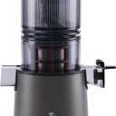 AROMA Cold Press Juice Machine Slow Masticating Fruit and Vegetable Juicer for Home with Large 4-Inch Feeder and Double Pulp Filter (Gray)