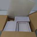 Kuject 15 Pack Shoe Storage Boxes, Large Clear Plastic Stackable Shoe Organizer for Closet, Connect Left and Right Shoe Boxes Case Container Bin for Entryway, Drop Front, Fit for Size 10(White)