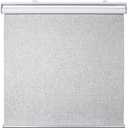 Homebox Cordless Roller Shade Blinds for Windows 100% Blackout Pull Down Room Darkening Door Blinds Thermal Insulated UV Protection with Striped Jacquard Fabric(27" W x 72" H, Grey)