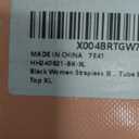 Daci Women Strapless Bikini Swimsuit Tops - Bandeau Tube Bathing Suit Top (X-Large, Black)