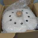 Compost Bin, LALASTAR Compost Bin Kitchen Counter with Lid, Made of Sustainable Bamboo Fiber, Odorless Indoor Compost Bin, 1 Gallon, Cream, Square