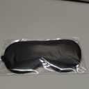 Alaska Bear Organic Silk Sleep Mask Cool Super Smooth Eye Cover Genuine Mulberry Silk Face Skin Care, Soft Filling, Lightweight for Home or Travel Use (Original Black, Flat)