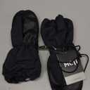 MCTi Kids Mittens Waterproof Winter Ski Warm Sherpa Lined Long Cuff with String