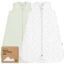 2-Pack Baby Sleep Sacks, Zipper Wearable Blanket-0.5TOG Organic Cotton,Lightweight,Soft Cozy Toddler Sleeping Sack 6-12 months,Easy to Wear Large Newborn Transition Swaddles Sleepsacks(Wildflowers, M)