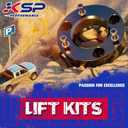 KSP 2in Front Lift Kits for Ram 1500 2009-2026, 2" Leveling Lift Kit for 2009-2026 Dodge Ram 1500 4WD, 2005-2011 Dakota 2WD 4WD, Aluminum Suspension Level Kit CNC Strut Spacers For Pick Up
