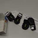 QUMY Dog Shoes for Large Dogs, Medium Dog Boots & Paw Protectors for Winter Snowy Day, Summer Hot Pavement, Water-Resistant in Rainy Weather, Outdoor Walking, Indoor Hardfloors Skid-Resistant Sole (Size 6: 2.6''x3.0''(W*L) (Pack of 4))