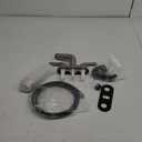 Utility Sink Faucet,Universal Laundry Tub ABS Plastic Faucet with Sprayer,Dual Handle Pull Out Faucet, Chrome Finish Laundry & Utility Room Sink Faucets,4 Inch Center Set