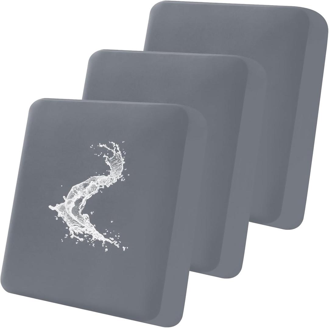 Smiry Waterproof Couch Cushion Covers, Stretch Washable Sofa Cushion Cover, Soft Sofa Slipcover Elastic Non-Slip Furniture Protector for Pets, Kid (3 Pack, Dark Grey)