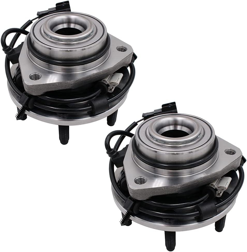 PAROD 2PCS 513188 Front Wheel Hub Bearing Assembly Fit for 04-07 Buick Rainier, 03-06 Chevy SSR,02-09 Trailblazer/GMC Envoy, 02-06 EXT/XL,04-05 XUV, 03-08 Ascender, 02-04 Bravada, 05-09 9-7x, w/ABS