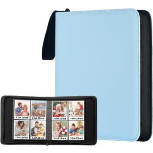 Polaroid Photo Album Book with 240 Pockets 3.5x4.25 Inch Pictures Fits for Polaroid i-Type, 600, SX-70Go instant photos and Fujifilm Instax Wide Square Photos (Pastel Blue)