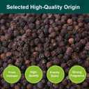 Soeos Black Peppercorns, 32oz (Pack of 1), Non-GMO, Kosher, Packed to Keep Peppers Fresh, Peppercorn for Grinder Refill, Whole Peppercorns