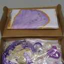 Butterfly Party Decorations, Girls Birthday Themes Decorations with Balloon Arch Kit Butterfly Photography Backdrop Banner and Tablecloth for Girls Women Butterfly Birthday Decor (Purple)