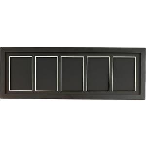 5-Slot Trading Card Display Case - Wall Mount Frame for Baseball, Basketball, Pokemon Cards with Enhanced Protection, Black(5Cards)