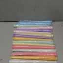 MTLEE 16 Pcs Long Taper Candlestick Bulk 10 Inch Colorful Tapered Candle Smokeless Unscented Candlestick Paraffin Wax with Cotton Wick for Dinner Wedding Party Church Home Decor (Macaron)