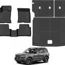 Floor Mats for Ford Bronco Sport 2021-2025 2026(Not for Bronco or 4 Door), Trunk Mat and Backrest Mat All Weather TPE Protector for Ford Bronco Sport Accessories