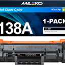 138A Black Toner Cartridge 1 Pack Compatible Replacement for HP 138A W1380A W1380X 138X for HP LaserJet Pro 3001dw MFP 3101fdw Printer