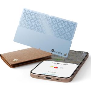 2025 [Apple MFi Certified] (iOS Only) Bluetooth Tracker Smart Card for Apple Find My iPhone Wallet GPS Tracker, 5-10 Years Staying Power, Keys Finder and Item Locator for Keys, Bags, Passport