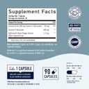 Calcium D-Glucarate | 500MG | CDG for Liver Detox and Cleanse, Hormone Balance, and Menopause Support | Calcium Supplement | Vegan, Non-GMO, Third-Party Tested | 90 Capsules (3-Month Supply)