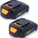 Compatible with Worx Battery 20V 4.0Ah Lithium Compatible with Worx 20V, 40V(220Volt) & 80V(420Volt) Cordless Outdoor Power Tools - WA3525 WA3575 WA3520 Weed Eater/Mower Replacement Batteries