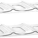 3 Tier Stackable Holder for Cabinet Plastic Clear Wine Rack Kitchen Storage Holder for Wine Drink Bottles(Double Layer