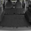 Cargo Mat for 2017-2026 Jeep Compass Accessories(New Body Style 2nd Generation),Full Coverage All Weather TPE Protector Cargo Mat with Backrest Mat Trunk Mat Cargo Liner for Jeep Compass Accessories