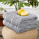 Aormenzy Cable Knit Throw Blankets 30 x 40 Inches, Soft Cozy and Lightweight Knitted Blanket, Machine Washable 100 Percent Acrylic Blanket, Decorative Throw Blanket for Couch Sofa Bed, Silver Grey