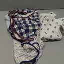Hudson Baby Unisex Baby Quilted Cotton Swaddle Wrap 3 Pack, Football, 0-3 Months