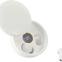 Mini Invisible Bluetooth Earbuds - Ergonomic Wireless Earbuds with Premium Sound Quality and One-Step Auto Pairing (White)