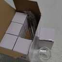 FASTSUB 3 OZ Sublimation Shot Glasses Mini Tumbler Shot Glass with Straw with Lid for Wine Whiskey for Oven Heat Press for Wedding Party Glossy Clear 5 Pack