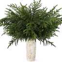 8Pcs 36 Inch Realistic Norfolk Pine Branches, Artificial Real Touch Christmas Pine Stems Picks Greenery Fake Pine Branch for Vase DIY Crafts Xmas Indoor Outdoor Home Decor