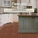 Nexus Self Adhesive 12-Inch Vinyl Floor Tiles, 20 Tiles - 12" x 12", Medium Oak Plank-Look Pattern - Peel & Stick, DIY Flooring for Kitchen, Dining Room, Bedrooms & Bathrooms by Achim Home Decor