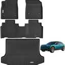 BACHENG TPE Floor Mats for 2024 Honda Prologue and 2024 Chevy Chevrolet Blazer EV Car Accessories 2 Rows Black Durable and Well Fitting Car Mats Rug Accessories for Vehicle Protection