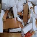 Merax 28.5" Round Nesting Coffee Table Set, Elegant Luxurious White Marble Top, Wood Finish, 2-Tier Storage and 1 Drawer for Living Room Apartment, Natural