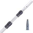 Sepetrel Pool Pole-Upgraded Professional 9 Foot Telescoping Swimming Pool Pole with Threaded Tips,Adjustable Telescopic Poles,for Skimmer Net,Brush,Vacuum Head